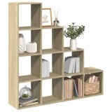vidaXL Bibliotecă/separator cameră stejar sonoma 131,5x29x131,5cm lemn 857969