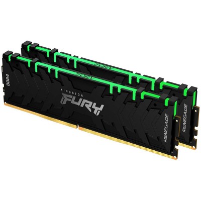 Memorie Memorie Fury Renegade RGB Intel XMP 2.0, 8GB, DDR4-3600MHz, CL16, Negru &amp;quot;KF436C16RB2A/8&amp;quot; foto
