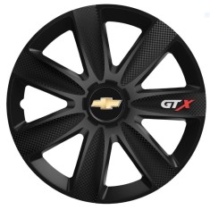 Set 4 Capace Roti GTX Carbon Negru R17, Compatibil Cu Chevrolet