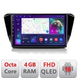 Navigatie Android Skoda Superb 3 2015-2017 QLED 4GB RAM 64GB CarPlay