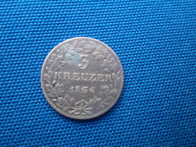 3 KREUZER 1856 FRANKFURT /Ag foto