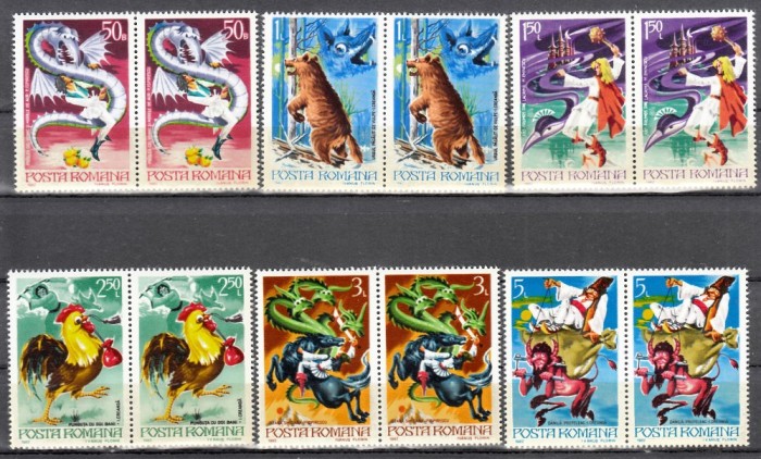 A11 TX10 3 - 1982 - Basme romanesti - perechi de doua timbre