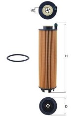 MAHLE OX 1301D Filtru ulei foto