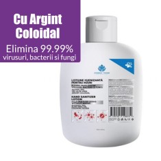 Lotiune igienizanta Synergy Therm 70% alcool, Aloe Vera, Argint Coloidal, 100 ml foto