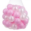 Set Bile Plastic Flowcrete, 7cm, Roz și Alb Argintiu, 50 Bucăți, Oem