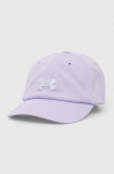 Under Armour sapca culoarea violet, cu imprimeu