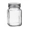 Borcan Sticlă, Capac Filetat, Capacitate 0,38L, Transparent, 11.5x7cm