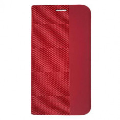 Husa Telefon Flip Magnet Book Apple iPhone 11 Pro 5.8 Red Textil