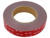 Bandă dublu adezivă de fixare 3M acrilică gri 25mm x 5,5m