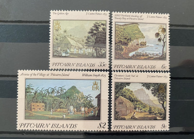 PC325 - PITCAIRN ISLANDS 1985 Arta/ Pictura locala, serie MNH, 4v foto