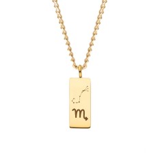 Pandativ din aur galben de 14K in forma de constelatie scorpion