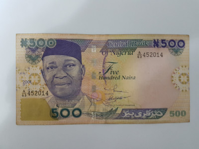 Nigeria 500 Naira 2001 foto