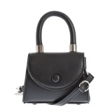 Geanta mini neagra din piele ecologica