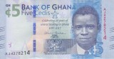Bancnota Ghana 5 Cedis 2017 - P43 UNC ( comemorativa )