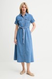 Answear Lab rochie din denim midi, evazată