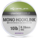 Fir Monofilament KORUM Smokeshield Mono Hooklink, 15lbs/6.80kg, 0.33mm, 50m