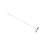 Cumpara ieftin Curatator Burlan Metalic 1m x 125mm Argintiu - Piesa Soba Semineu