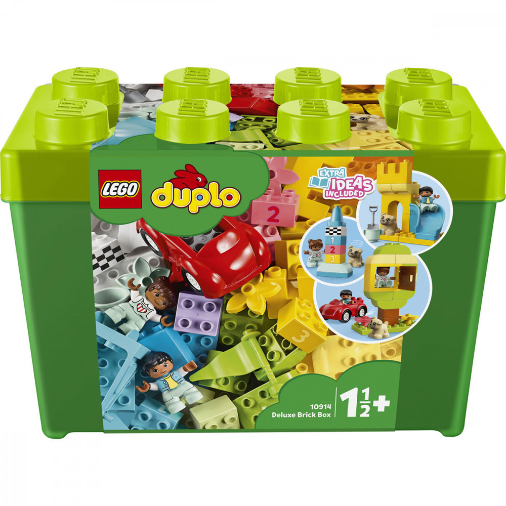 LEGO® DUPLO®: Cutie Deluxe in forma de caramida, 85 piese, 10914,  Multicolor | Okazii.ro