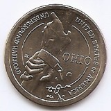 Statele Unite (SUA) 1 Dolar 2023 P (Inventii: Ohio - Strangere de mana) KM-776 UNC !!!, America de Nord