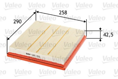VALEO 585159 Filtru aer foto
