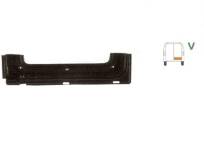 Element reparatie usa Mercedes SPRINTER 208-416 (W901-905), 01.1995-2006, VW LT II 05.1996-12.2005 (pt modele cu 2 usi spate), partea dreapta, jgheab foto