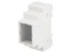 Carcasă pentru șină DIN 90mm x 35mm x 65mm ABS gri UL94V-0, KRADEX