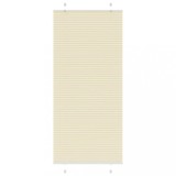 vidaXL Jaluză plisată Crem 90x200cm Lățime țesătură 89,4 cm