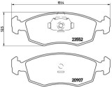 Placute frana Fiat PALIO Weekend (178DX) SRLine parte montare : Punte fata