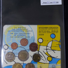 Grecia 2009 - Setul complet de euro bancar de la 1 cent la 2 euro BU