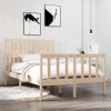 VidaXL Cadru de pat Small Double 4FT, 120x190 cm, lemn masiv