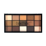 Paleta fard de pleoape, Technic, Pressed Pigment, Boujee, 15 culori