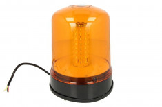 Girofar portocaliu, 12 24V, LED, prindere 3 puncte foto