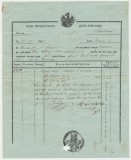 Document rar folosit in vama Principatului Tarii Romanesti 1854 tranzit Braila, Romania pana la 1900, Documente