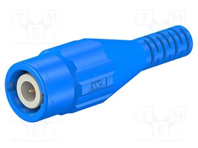 Conector BNC soclu albastru crimpat 5&amp;divide;40&amp;deg;C mamă ST&amp;Auml;UBLI foto