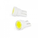 Bec LED Pozitie 12V 1W COB 18 chipuri T10 5W5 90lm 2buc set Carguard