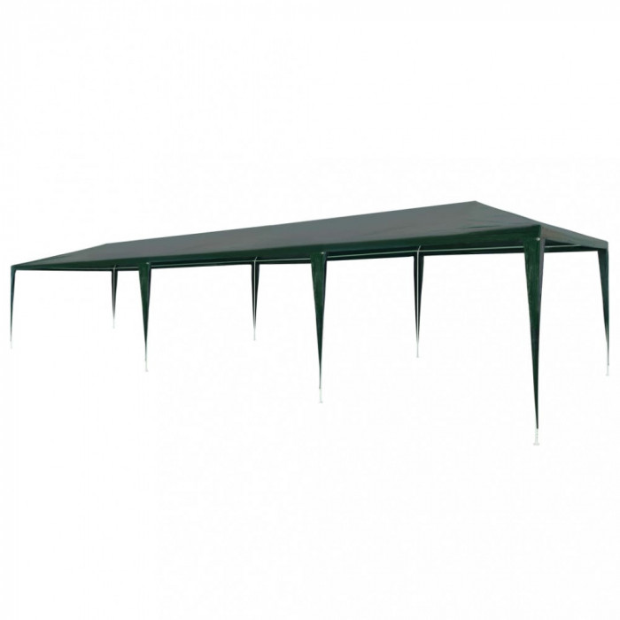 Cort de petrecere, verde, 3 x 9 m, PE GartenMobel Dekor