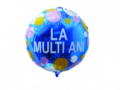 Balon ? La multi ani ? albastru foto