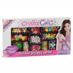 Set creatie bijuterii pentru fete, 11 tipuri de margele colorate, pentru bratari, inele si lantisoare, varsta 6+, multicolor