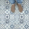 Sablon Perete vopsire, tencuiala 0.7mm Scandinavian Mosaic Tile Stencil Refolosibil, model MXSP7268, 1000 x 1000 mm, Oem