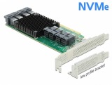 PCI Express cu 8 porturi interne SFF-8643 NVMe LPFF, Delock 90504