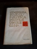 G&acirc;ndirea social-politică despre unire (1859) Culegere 1966