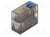 Releu electromagnetic, DPDT, 12V DC, 8A, seria RMP84, RELPOL - RMP84-2012-25-1012-WT