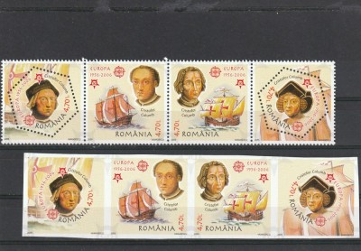 50 ani CEPT ,Columb ,straif Nr 1691si 1691a Romania . foto
