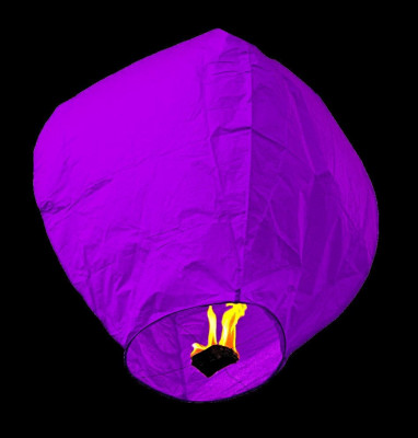 Lampioane Zburatoare clasice Colorate culoare Violet foto