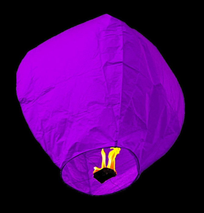Lampioane Zburatoare clasice Colorate culoare Violet
