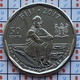 Fiji 50 cents 2017 UNC - Rugby 7&#039;s - km 528 - A020, Australia si Oceania