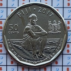 Fiji 50 cents 2017 UNC - Rugby 7&#039;s - km 528 - A020