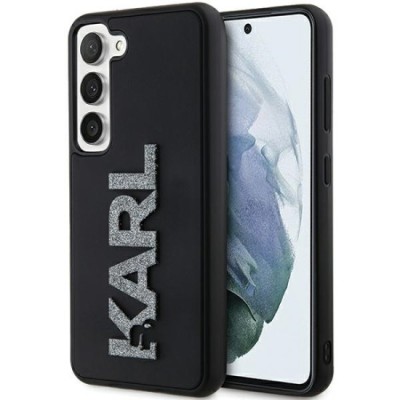 Husa pentru Samsung Galaxy S23 Plus - Karl Lagerfeld 3D Design (KLHCS23M3DMBKCK) - Rubber Glitter Logo foto