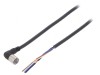 Cablu de conectare M8 4 pini unghi 2m PVC XS3F-M422-402-R