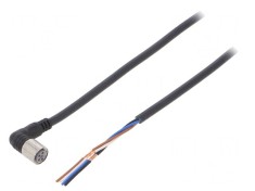 Cablu de conectare M8 4 pini unghi 2m PVC XS3F-M422-402-R